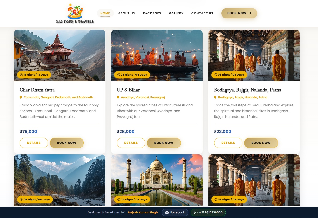 Tour & Travel Website
